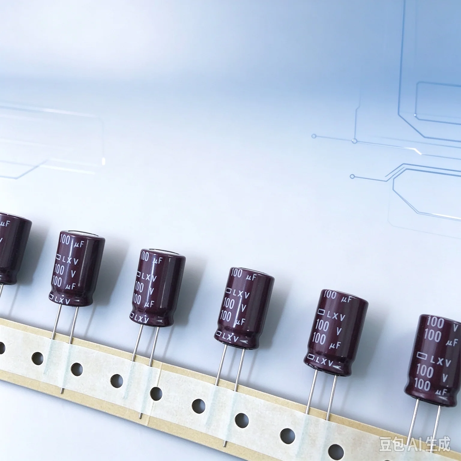 genuine-for-ncc-100v-100μf-125×20-lxv-capacitor-100pcs