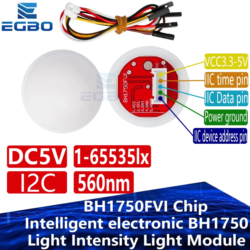 1~10PCS EGBO Intelligent electronic BH1750 BH1750FVI Chip Light Intensity Light Module Light ball for Arduino
