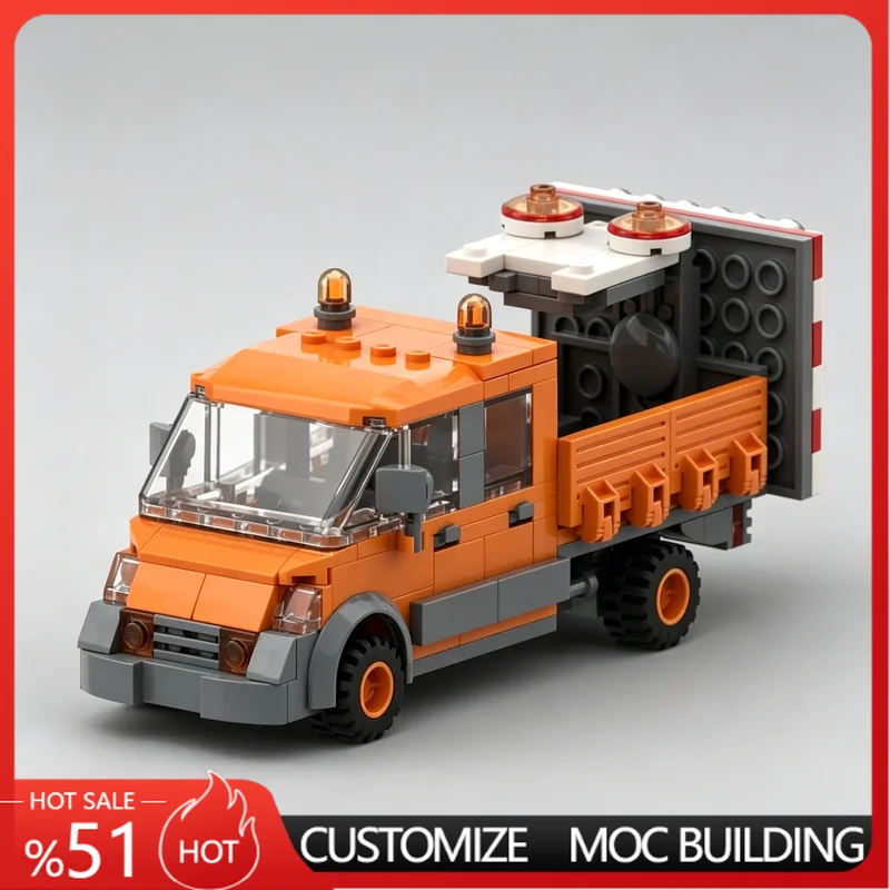 

256PCS Highway Maintenance Truck Model Building Blocks Engineering Vehicle Assembly Toy Educational Gift For funs And Collectors