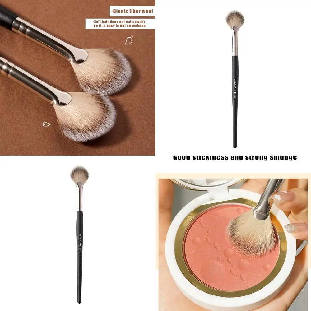 Scalloped Highlight Makeup Brush - Soft and Luxurious Beauty Tool for Flawless Foundation Application - Professional Grade Make