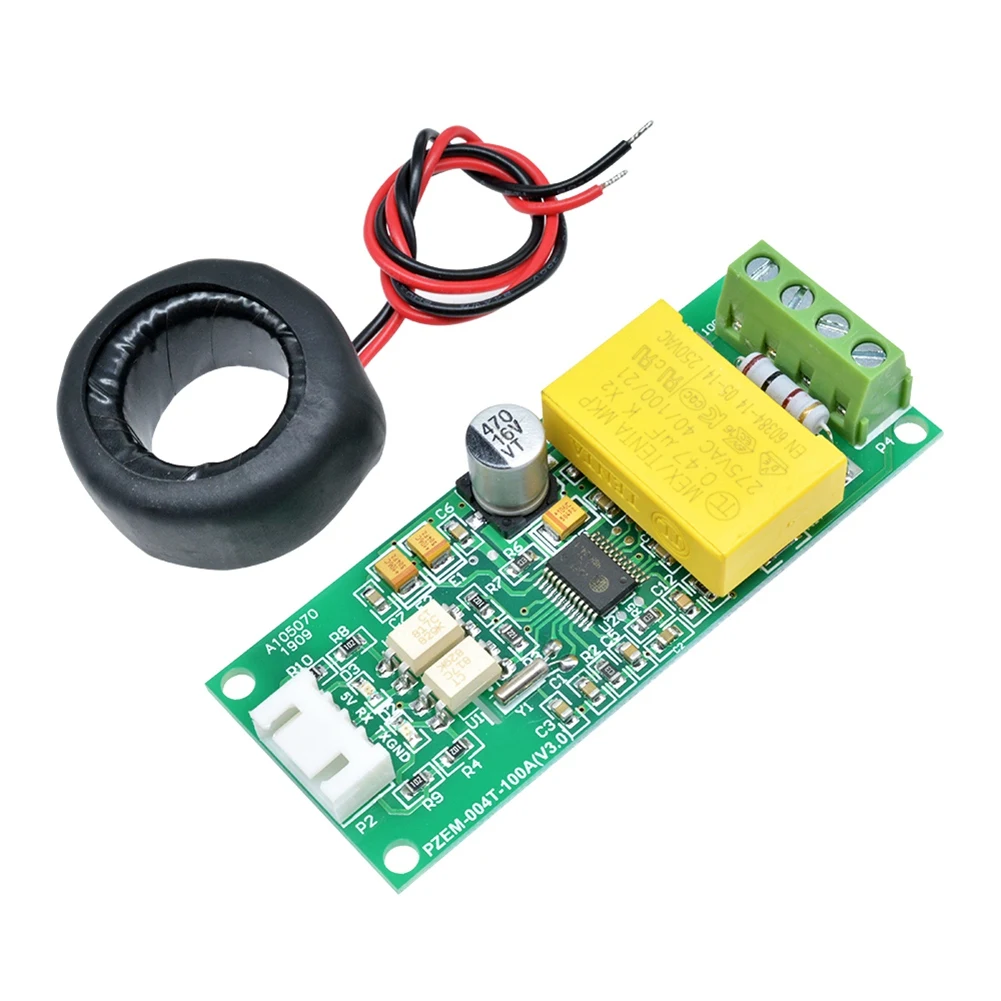 AC Digitale Multifunctionele Meter Watt Vermogen Volt Ampère Stroom Testmodule PZEM-004T Voor Ttl Com2/Com3/Com4 0-100a