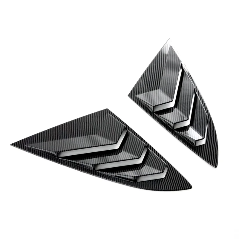 

For Changan UNIV UNI-V 2023 2024 Car Rear Spoiler Wing Side Window Triangle Trim Cover Trim Accessories - ABS Carbon