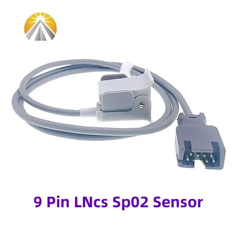 SpO2 Sensor 9 Pin DCI TCI SAO2 Probe 0.9 Meter Adult Pediatric Child Neonate Size Pulse Rate Oxygen Transducer