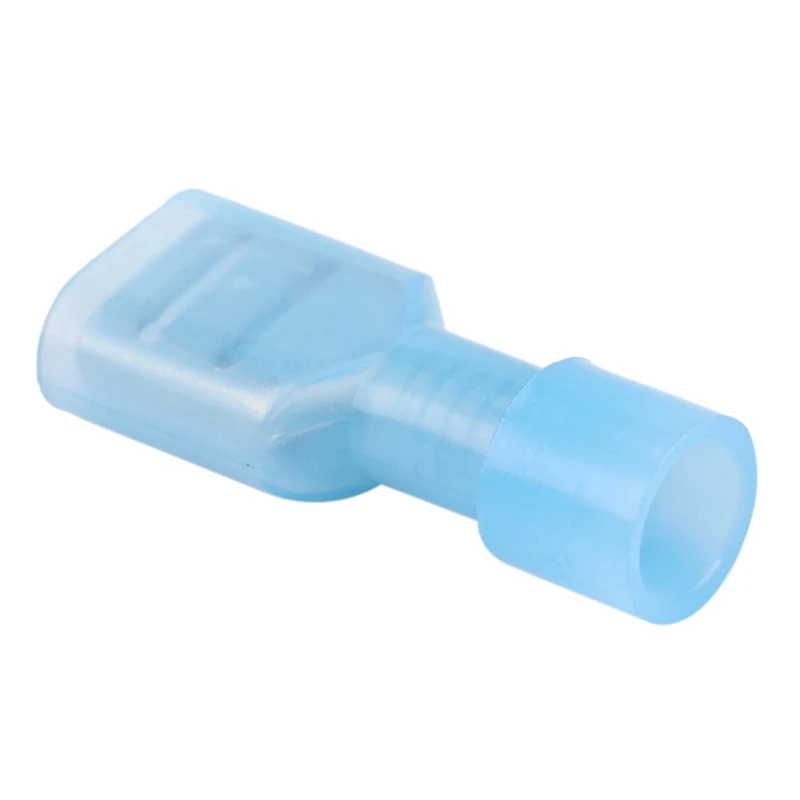 ¡Promoción! 300 Uds hembra y macho terminales de cable completamente aislados conector conectores de pala de nailon azul