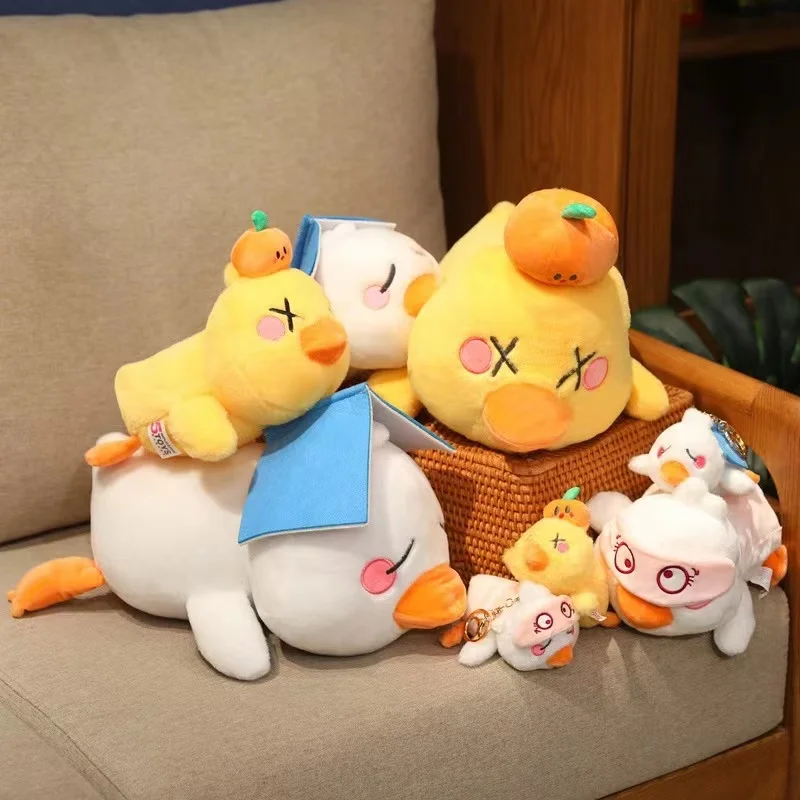 

HighQuality Soft Duck Plush Toy Anime Style 25 40cm Size Cute Stuffed Animal Ideal Christmas Thanksgiving Gift for Children