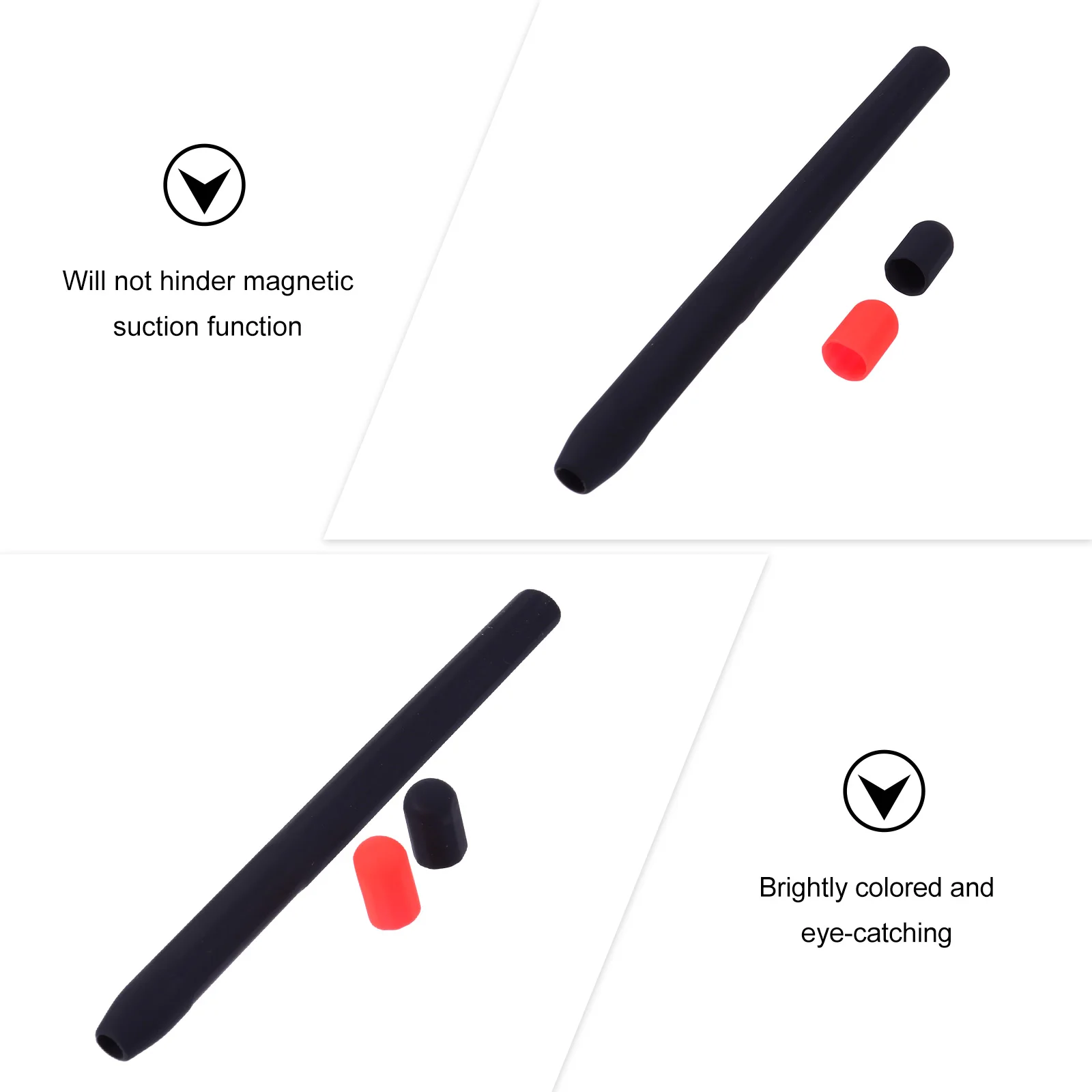 

Stylus Case Covers Small Pen Pocket Silicone Sleeve Accessories for Capacitive Pencil