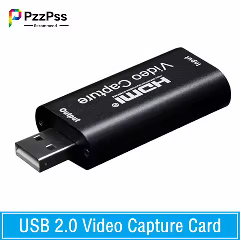 USB 2.0 Video Capture Card 4K HDMI-compatible Video Grabber Live Streaming Box Recording For PS4 XBOX Phone Game DVD HD Camera