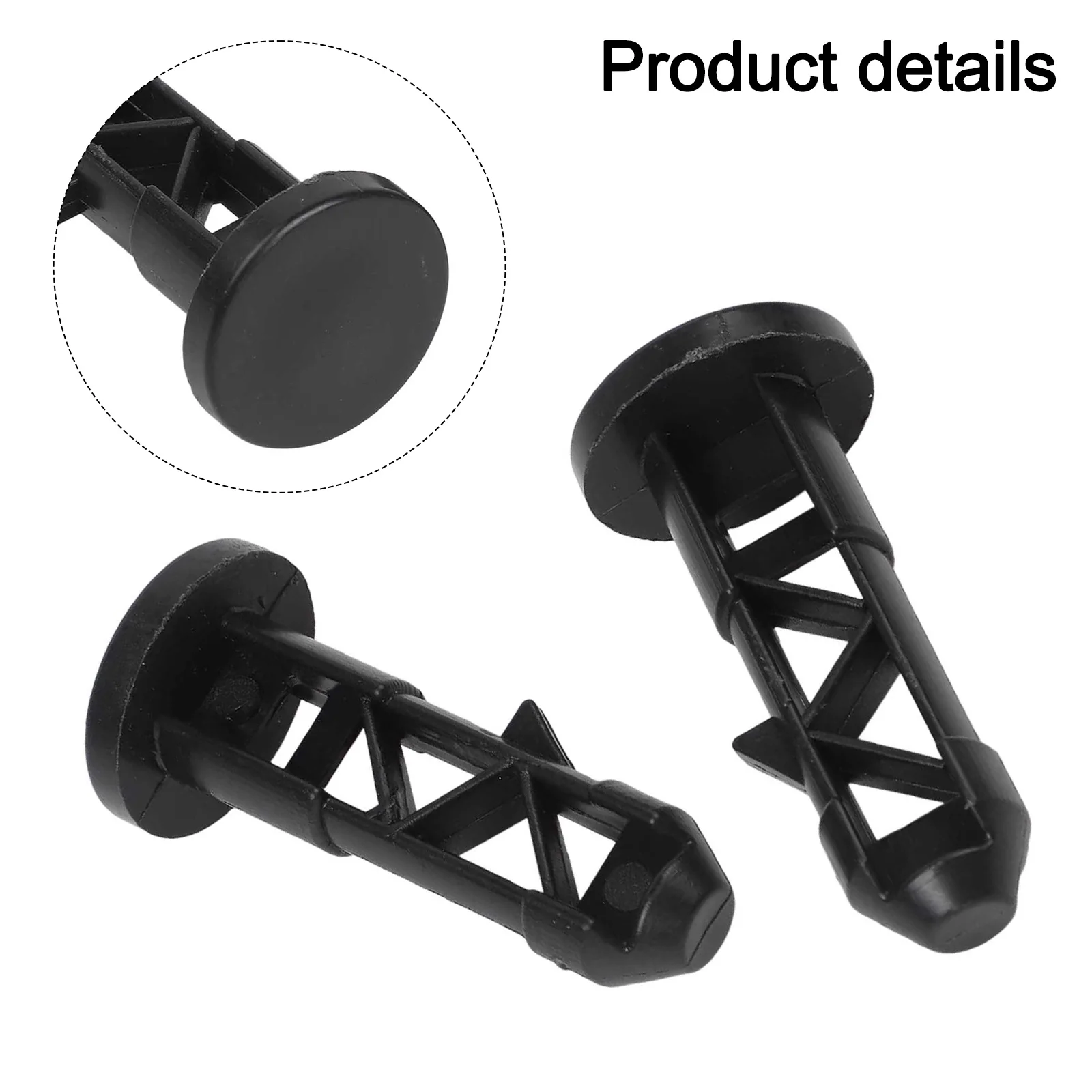 Plastic Hinge Pins for 240L Wheeled Trash Can Lid Replacement 67mm Length 31mm Head Diameter No Tools Required
