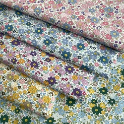 Mamie High Quality Flora 100% Cotton 60S Fabric Digital Printing For Sewing Cloth Dresses Skirt Kids Designer