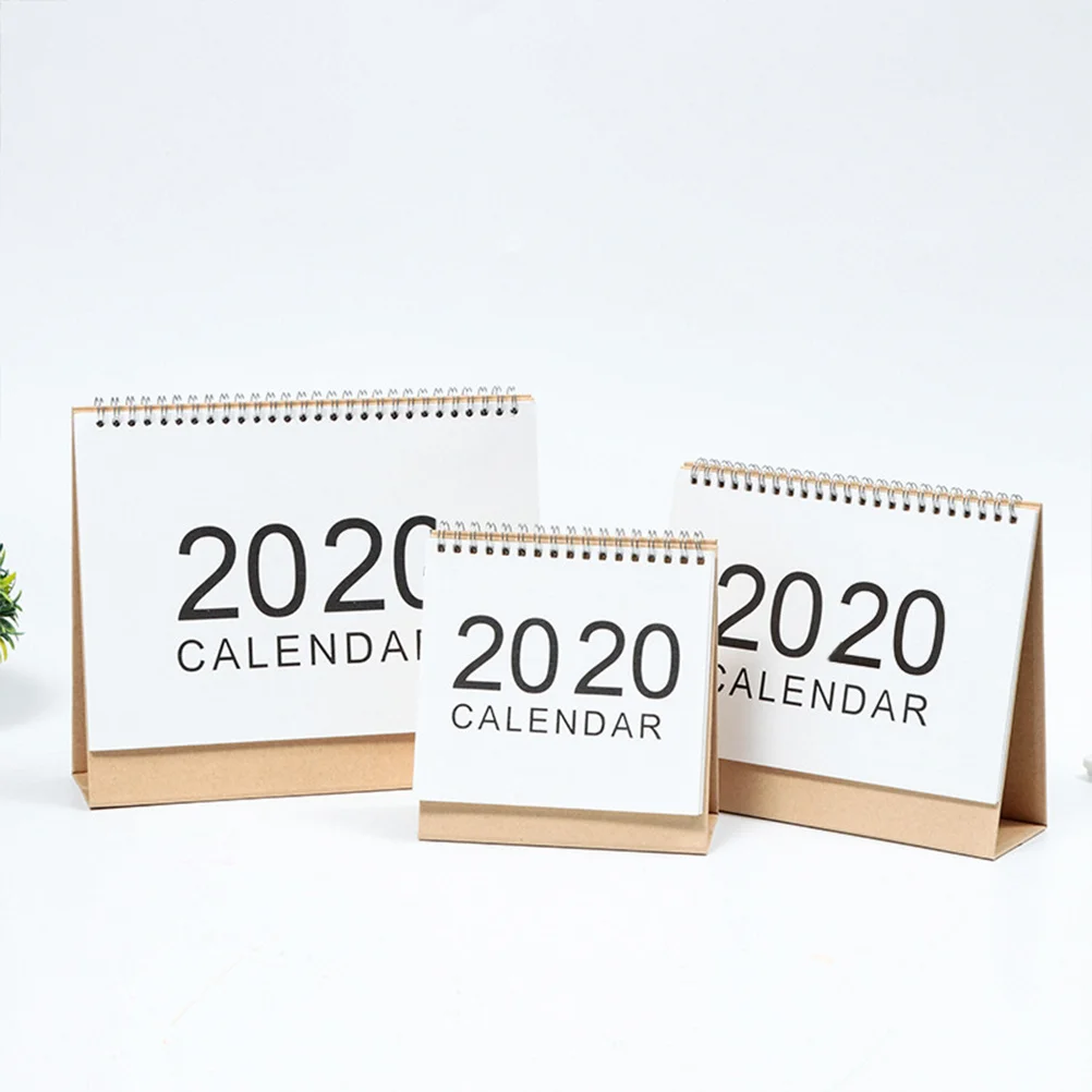 Calendário de mesa em pé simples papel desktop perpétuo diário chinês para calendários