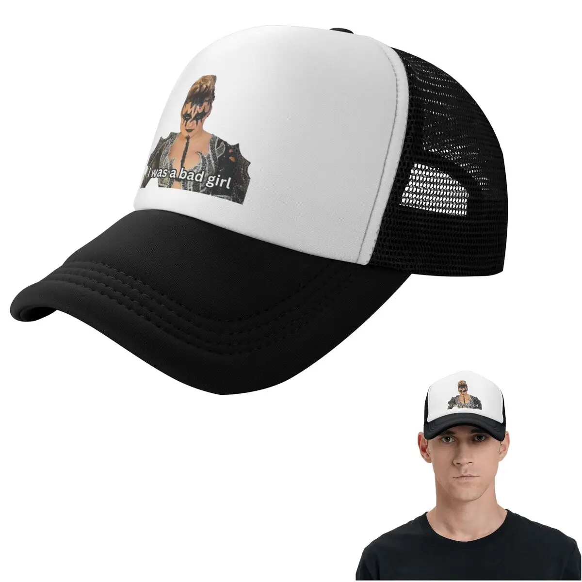 Vintage JoJo Siwa Bootleg Singer Karma AlbumCap Fashion Mesh Baseball Caps Adjustable Hat Hip Hop Summer Unisex Baseball Hats
