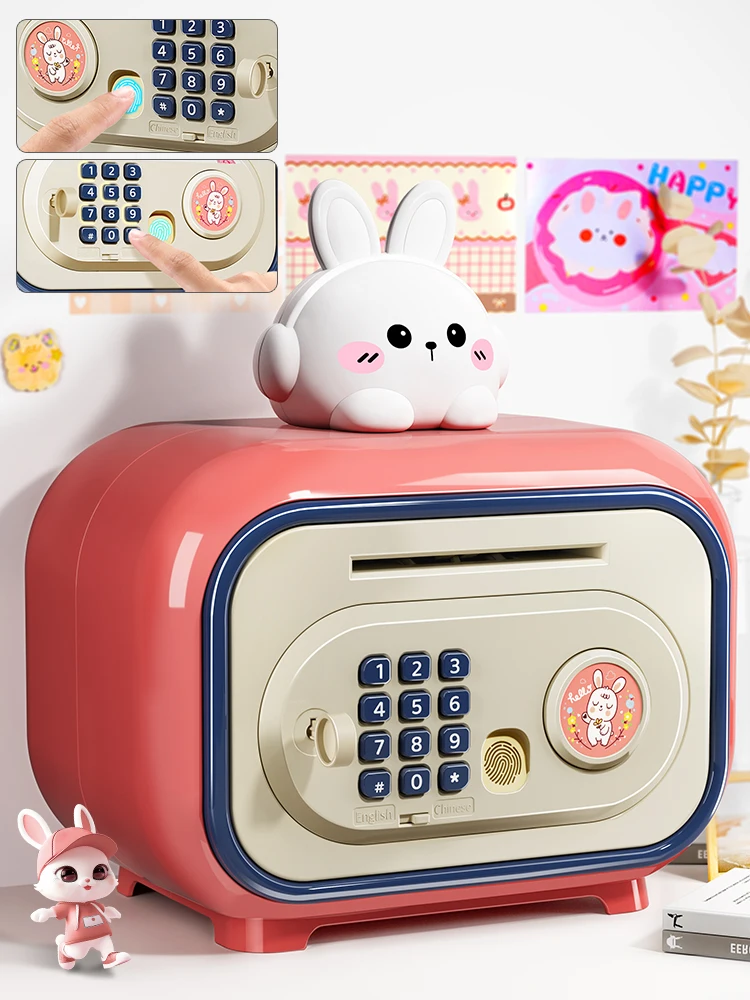 Kids Electronic Piggy Bank Cash Coin Password Automatic Mini ATM With Music Boy Money Box Education For Children Gifts