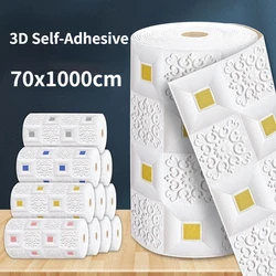 Roof Ceiling Wallpaper 3D Self-adhesive Wall Sticker Waterproof Wallpaper for Living Room Bedroom Decor Sticker Contact Pape