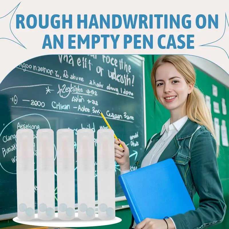 

10 Pack Empty Acrylic Markers Clear White Paint Marker Pens 15Mm For Rock Painting Wood