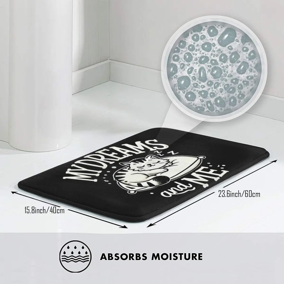 أحلامي وأنا عدم الانزلاق ممسحة الكلمة حصيرة المياه برهان السجاد البساط للمطبخ مدخل المنزل الحمام غرفة المعيشة مسند القدم الحصير