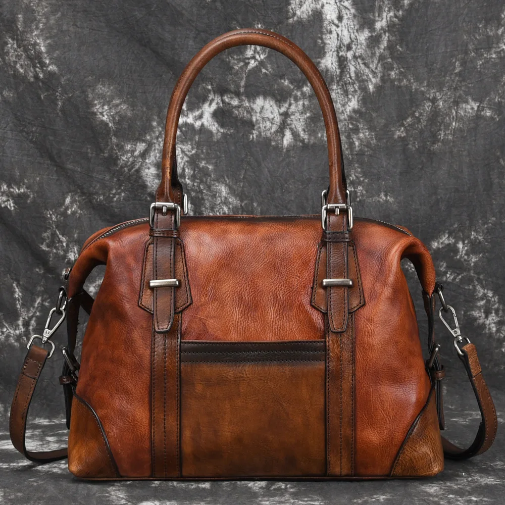 

Hand Draw Customize Art Bags Genuine Togo Leather High Quality Women Top Handle Cross Body Bags Bolsas Marcas Fashion