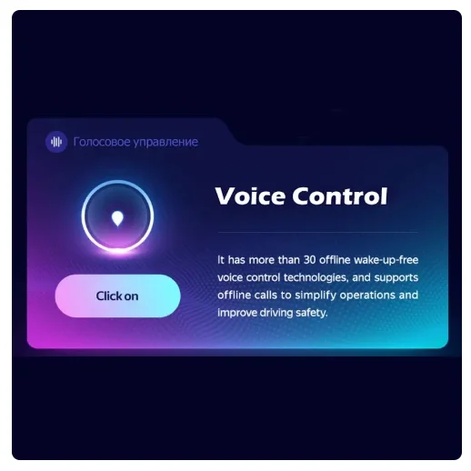 

For voice control function