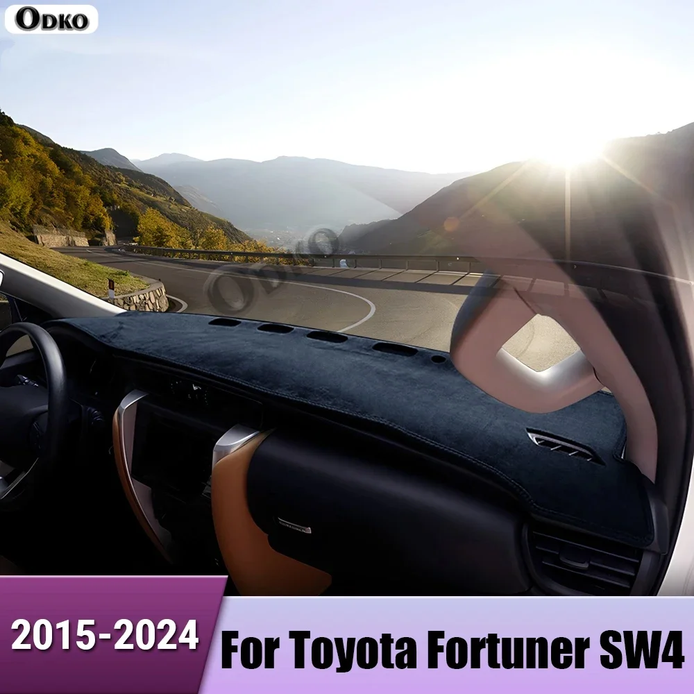 Alfombrilla Antideslizante para el Tablero de Instrumentos del Automóvil Toyota Fortuner SW4 2015 2016 2017 2018 2019 2020 2021 2022 2023 2024