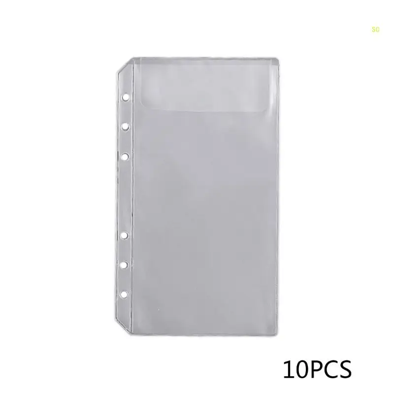 10 ชิ้น/เซ็ต Binder ซิปโฟลเดอร์ 6-Ring Binder แฟ้มรายงาน Binder Dropship