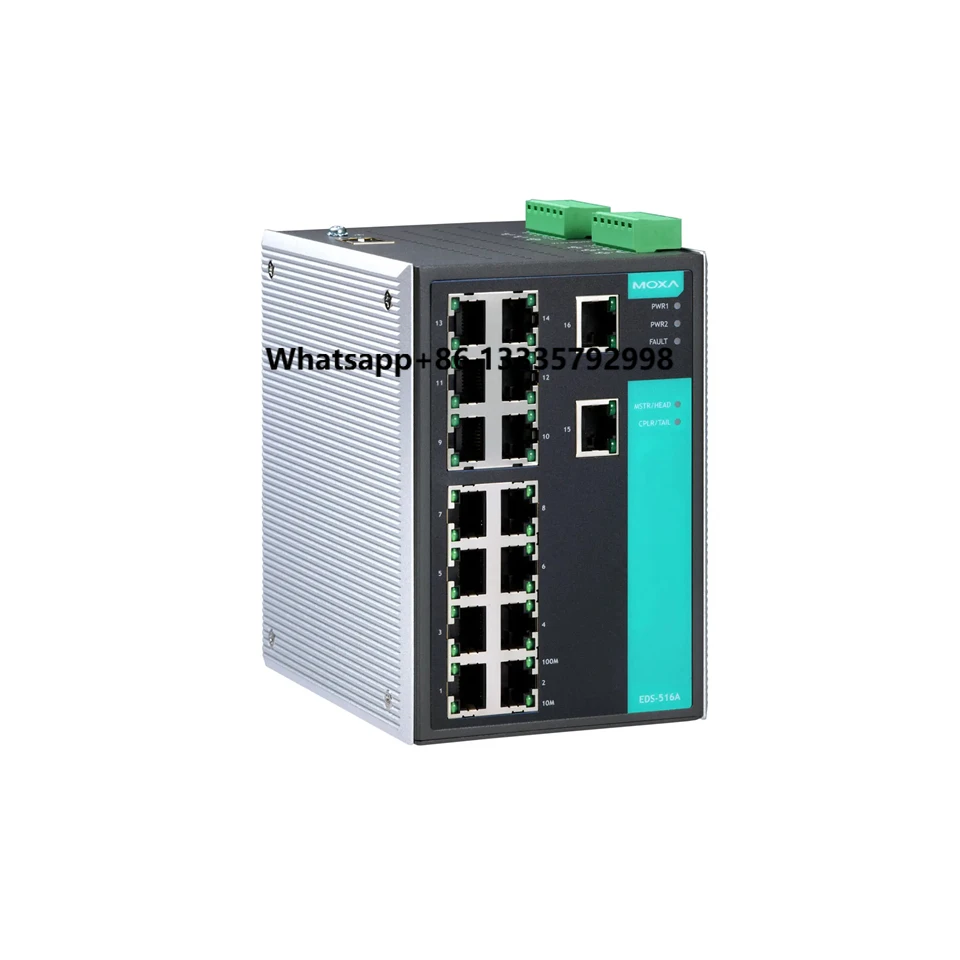 

TaiWan MOXA EDS-516A 16 Port Network Managed 100Mbps Industrial Ethernet Switch