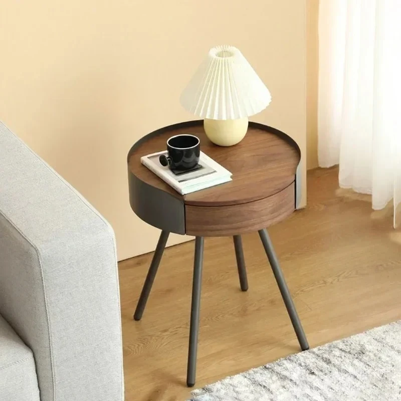 & Modern Coffee Table for Kitchen Home Furniture Luxury Sofa Side Table Storage Round Simple Modern Corner Bedside Nightstands C