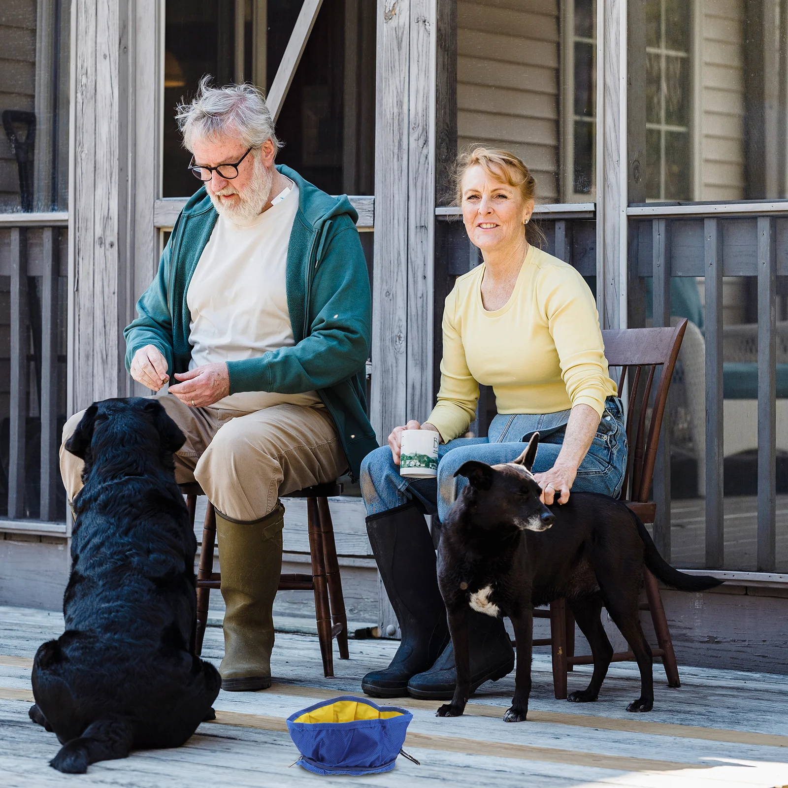 

Blue Foldable Waterproof Pet Bowl 19x19cm Portable Zipper Closure Hook Attachment Travel Outdoor Dog Cat Food Bowl