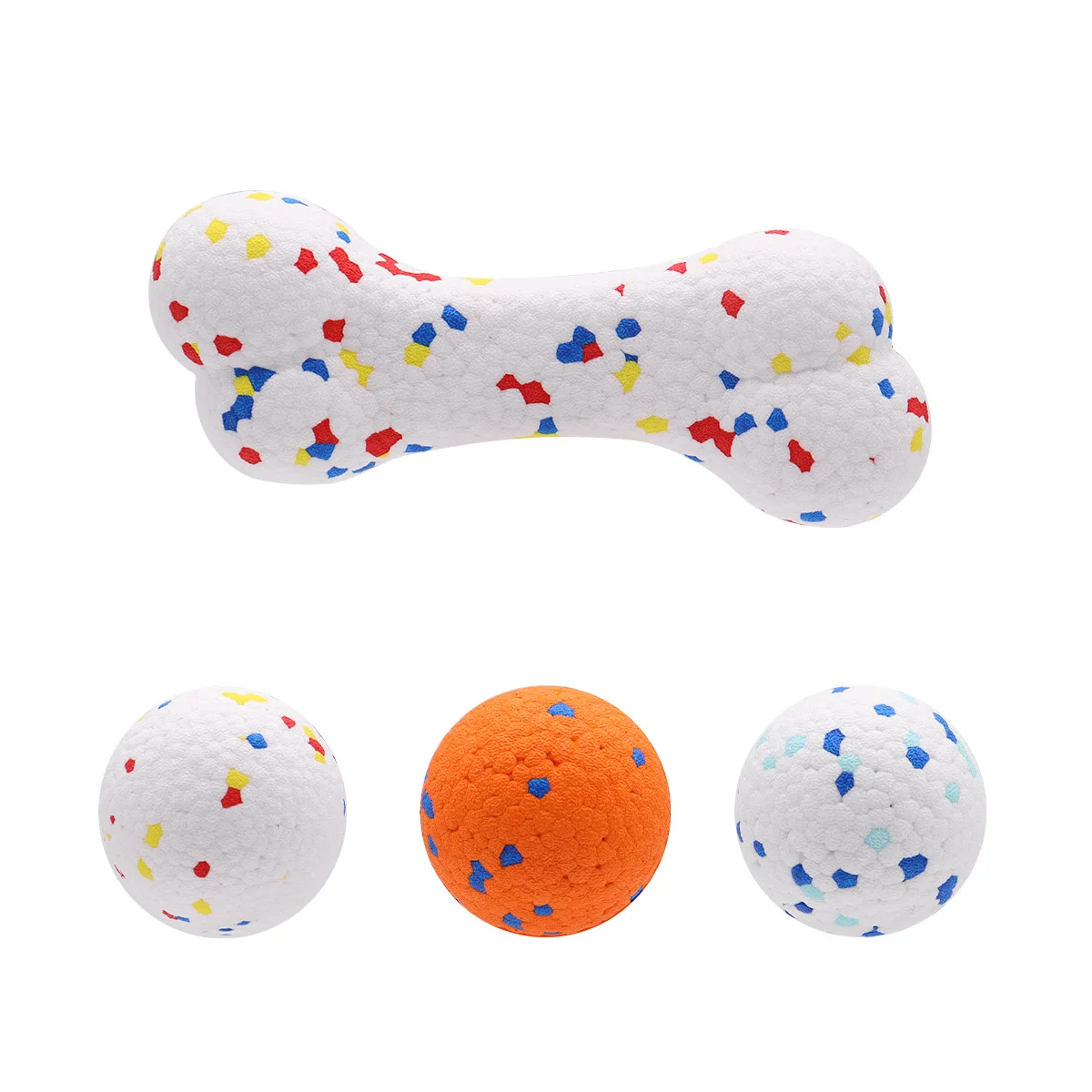 Foam solid round ball, dog toy bite can not break, high elastic bite resistance molar dog toy; 5CM; 30G; Foaming; Single OPP