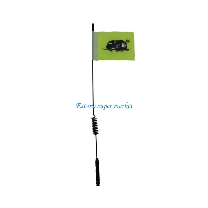 

090B Metal Flag Car Decoration For 1/10 SCX10 Remote Control Crawlers Car Toy