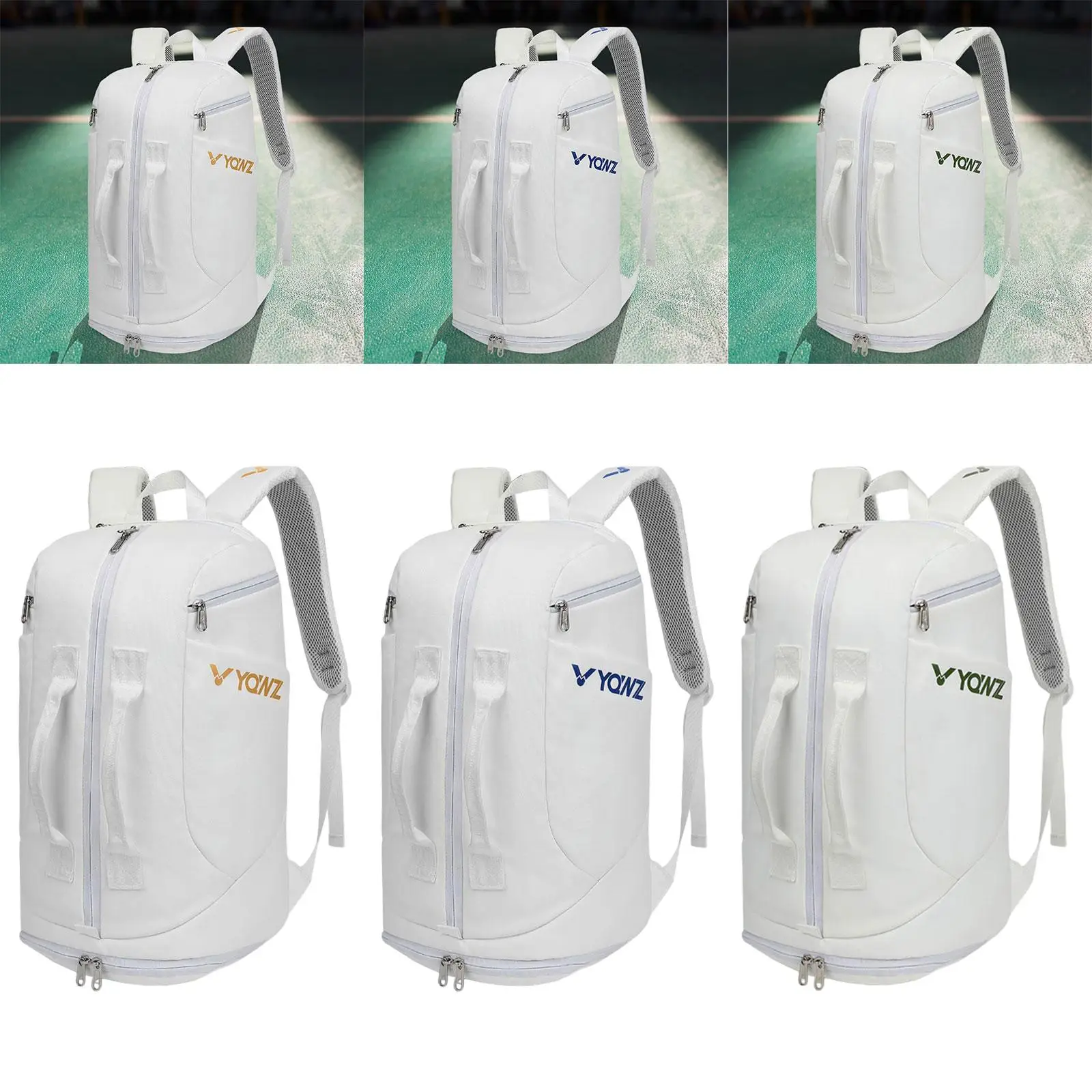 Mochila de badminton respirável à prova d'água bolsa grande de tênis bolsa de pickleball