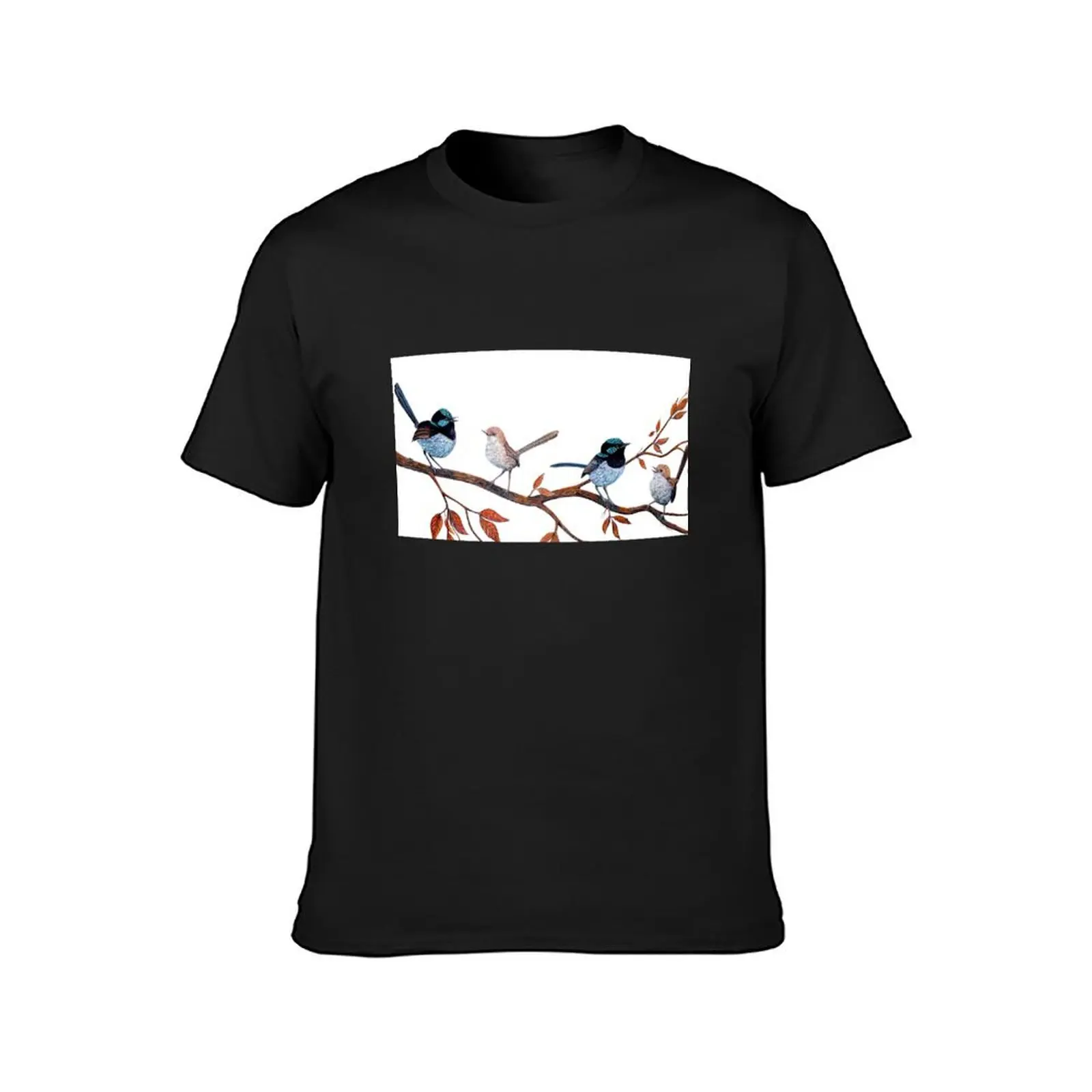 Fairy Wren Couples T-Shirt summer tops sweat customs design your own vintage sweat shirts, men