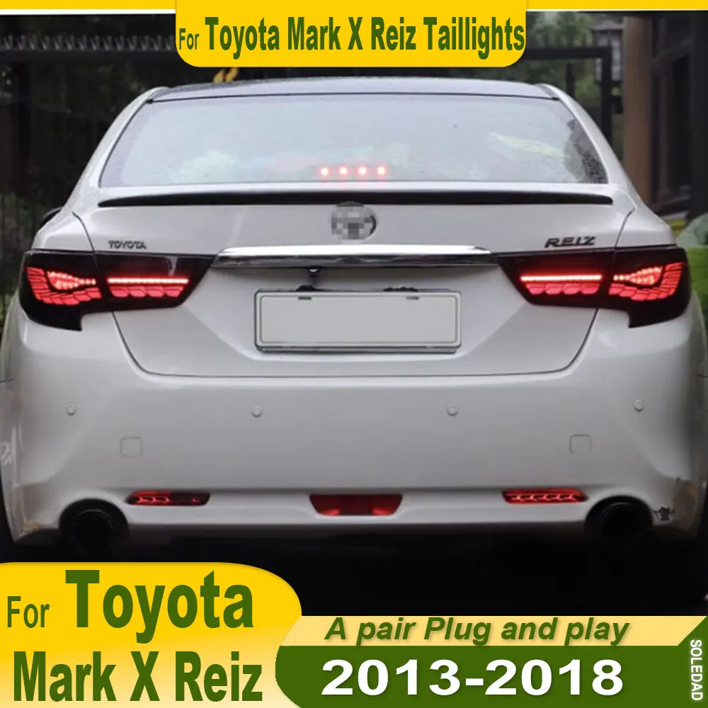 

For Toyota Reiz Mark X Taillights 2010 2011 2012 2013 2014-2017 LED Tail Lamp Dynamic Turn Signal Light Car Taillights Assembly