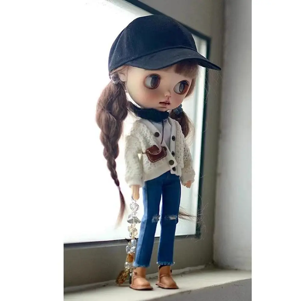 Odzież codzienna Urocza koszulka T-shirt Kamizelka Moda ręcznie robiona Jeansy Spodnie Zabawki dla dzieci Akcesoria DIY dla lalki Licca Ob24/26/27