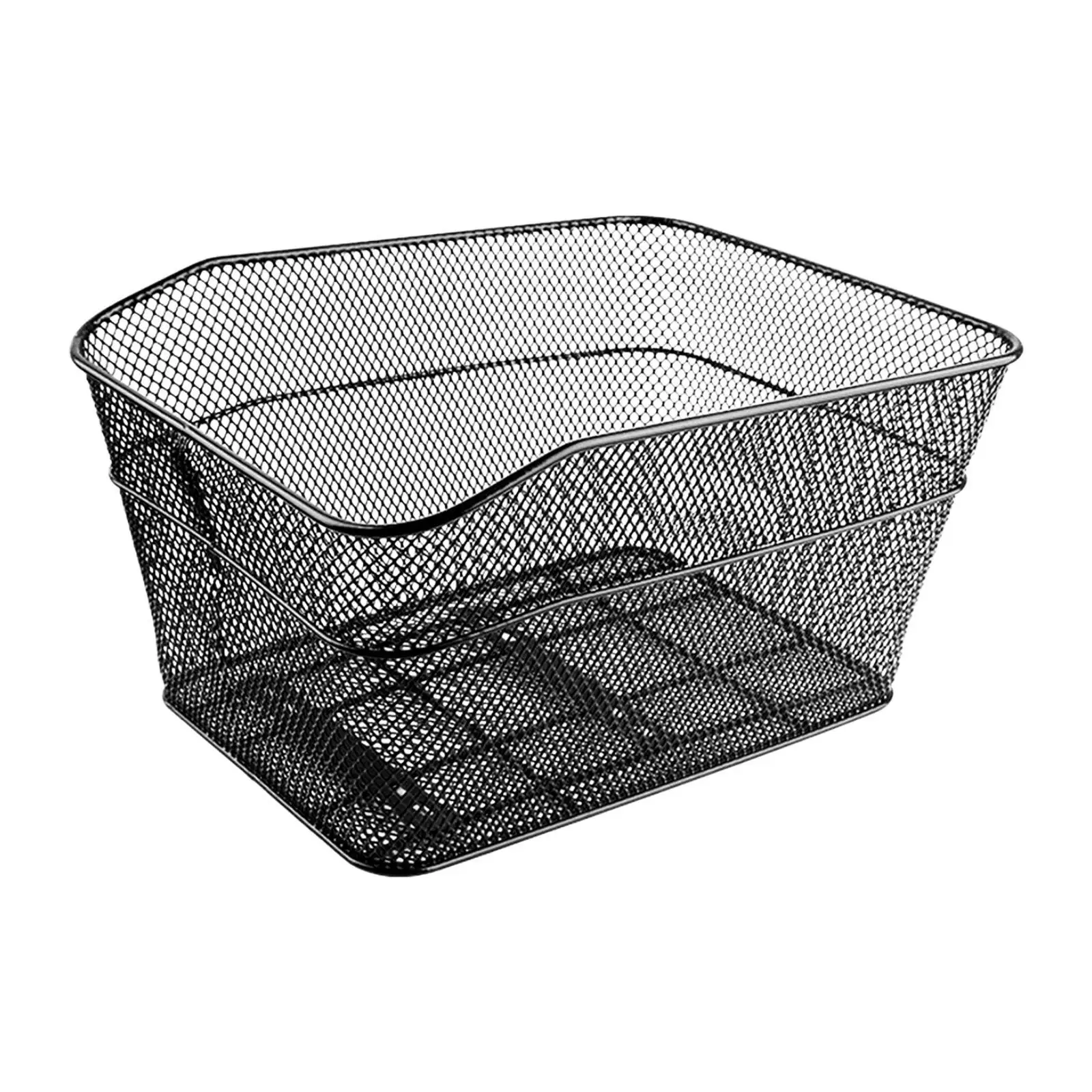 Rear Bike Basket Storage Basket Bike Frame Basket Large Rear Bike Cargo Rack Rear Bicycle Basket for Shopping Camping