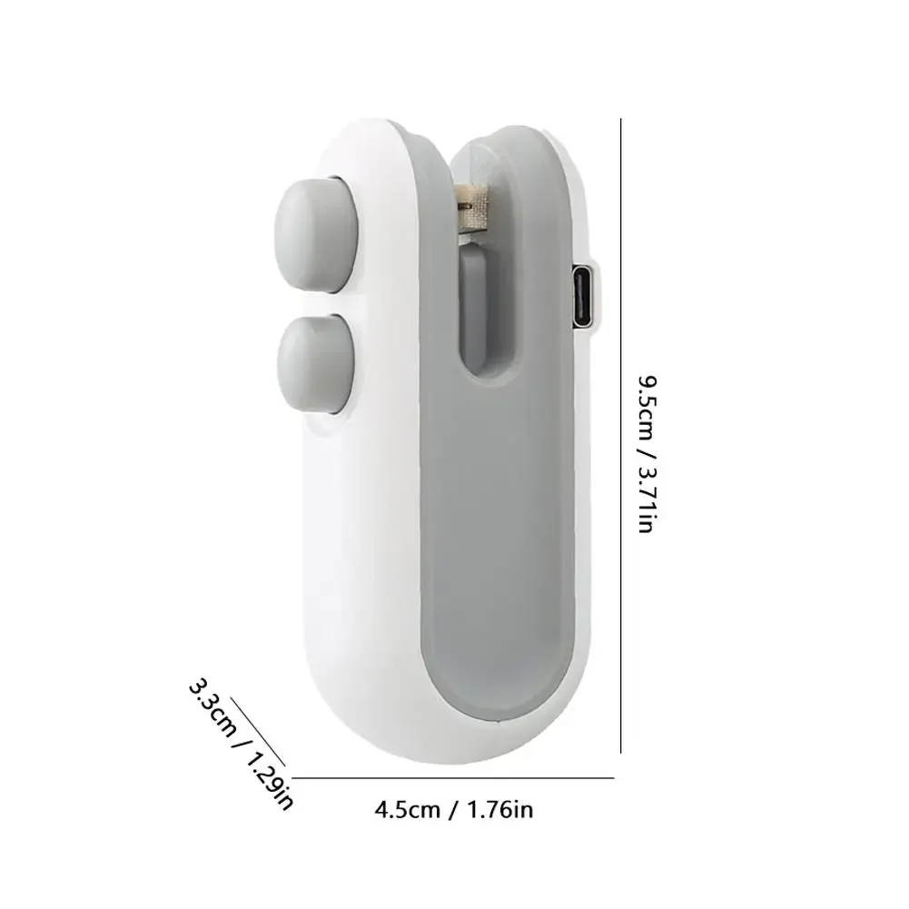 Mini Sealing Machine Portable Magnetic Mini Bag Sealer with Cutter Rechargeable Snacks Food Vacuum Heat Sealing Machine Resealer view 6