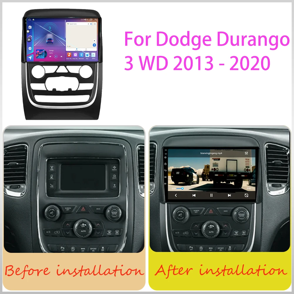 Android For Dodge Durango 3 WD 2013 - 2020 Car Radio Multimedia Video Player Carplay GPS Auto Navigation Stereo 2din DVD Screen