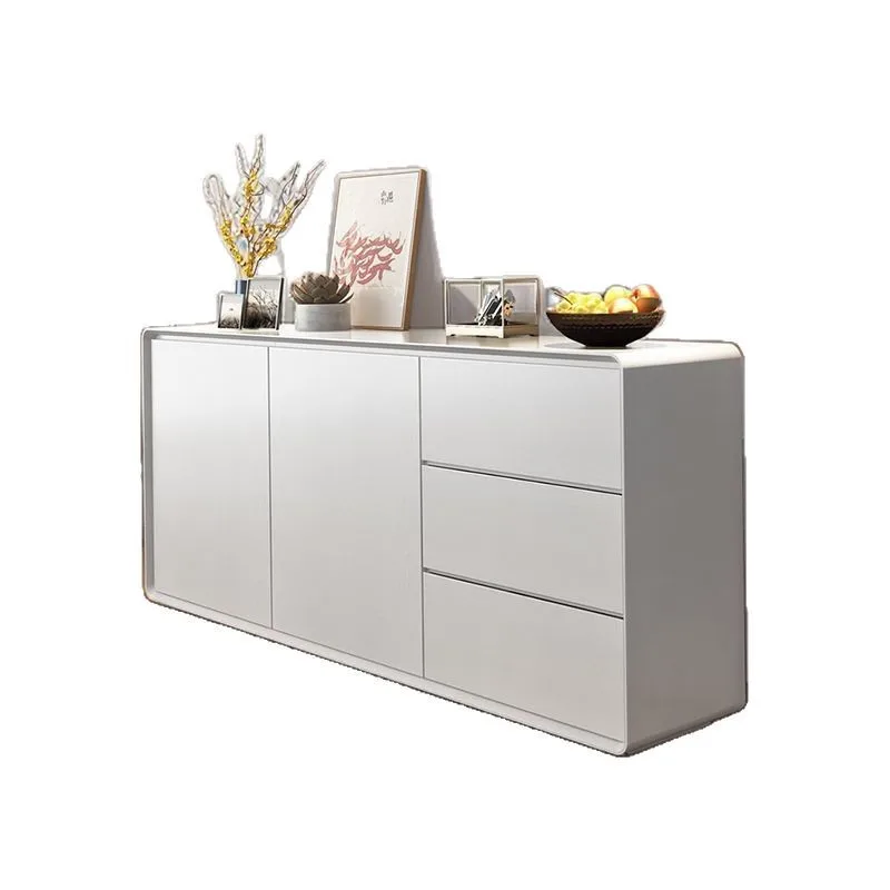 

Modern, simple, side cabinet, solid wood, living room, integrated, against the wall, porch