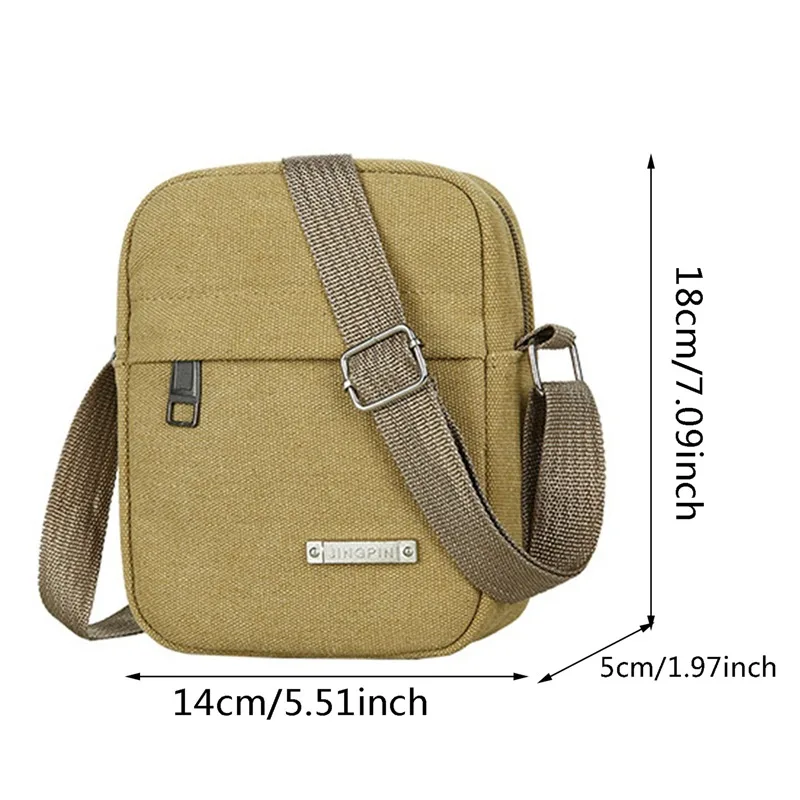 Men\'s Fashion Canvas Small Bag Casual Men Mini Handbags Male Cross Body Shoulder Messenger Bags For Men Purses And Handbags