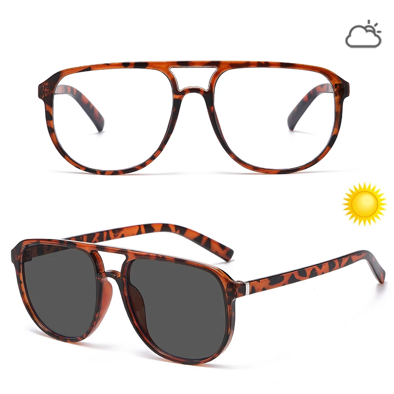 Neue photochrome Doppelstrahl-Sonnenbrille für Damen und Herren – ideal für Outdoor, Autofahren und den täglichen Gebrauch als Accessoire