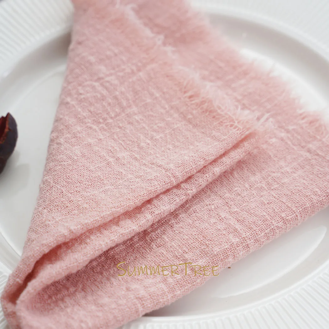 50 قطعة 32x32 سنتيمتر القماش المناديل القطن الخالص الشاش منديل القماش الجبن خمر نزهة حفل زفاف الجدول الديكور