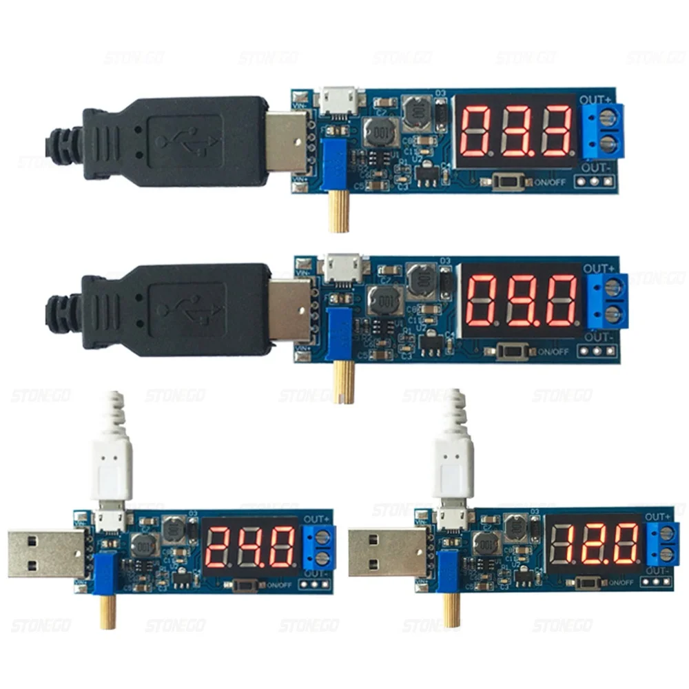DC-DC USB Step UP/DOWN Power Supply Module Adjustable Boost Buck Converter 5V 3.3V 9V 12V 24V