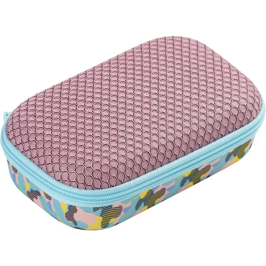 

Сетчатый пенал для девочек, спортивный пенал большой емкости для школы, органайзер для канцелярских принадлежностей, розовый