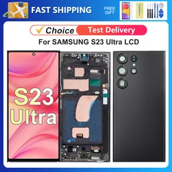 Tested S23 Ultra For Samsung S918B S918U S918W S918N S9180 LCD Display Touch Screen Digitizer Assembly Replacement
