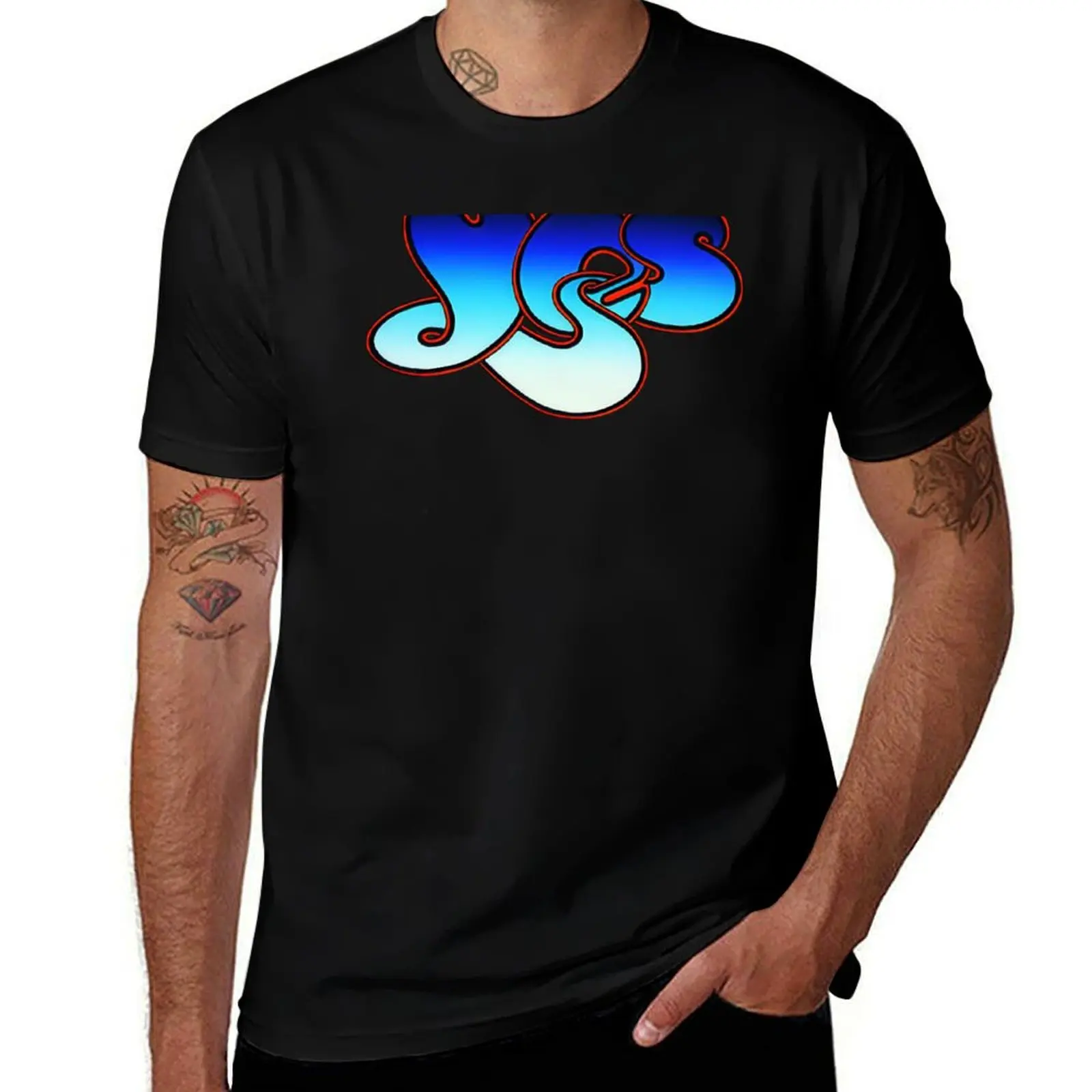 

Blue Yes Logo Classic T-Shirt rapper graphic tees oversize t-shirts man boys whites custom t shirt men tshirt