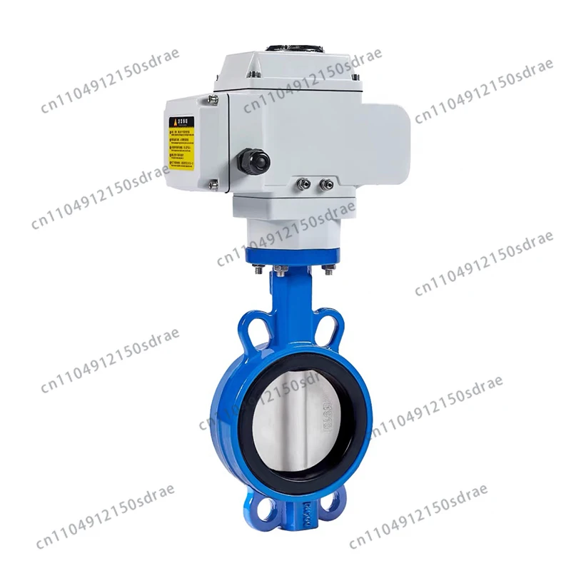 Electric Butterfly Valve D971X-16Q Wafer Type Water Valve Ptfe Stainless Steel Ductile Iron Regulating Valve