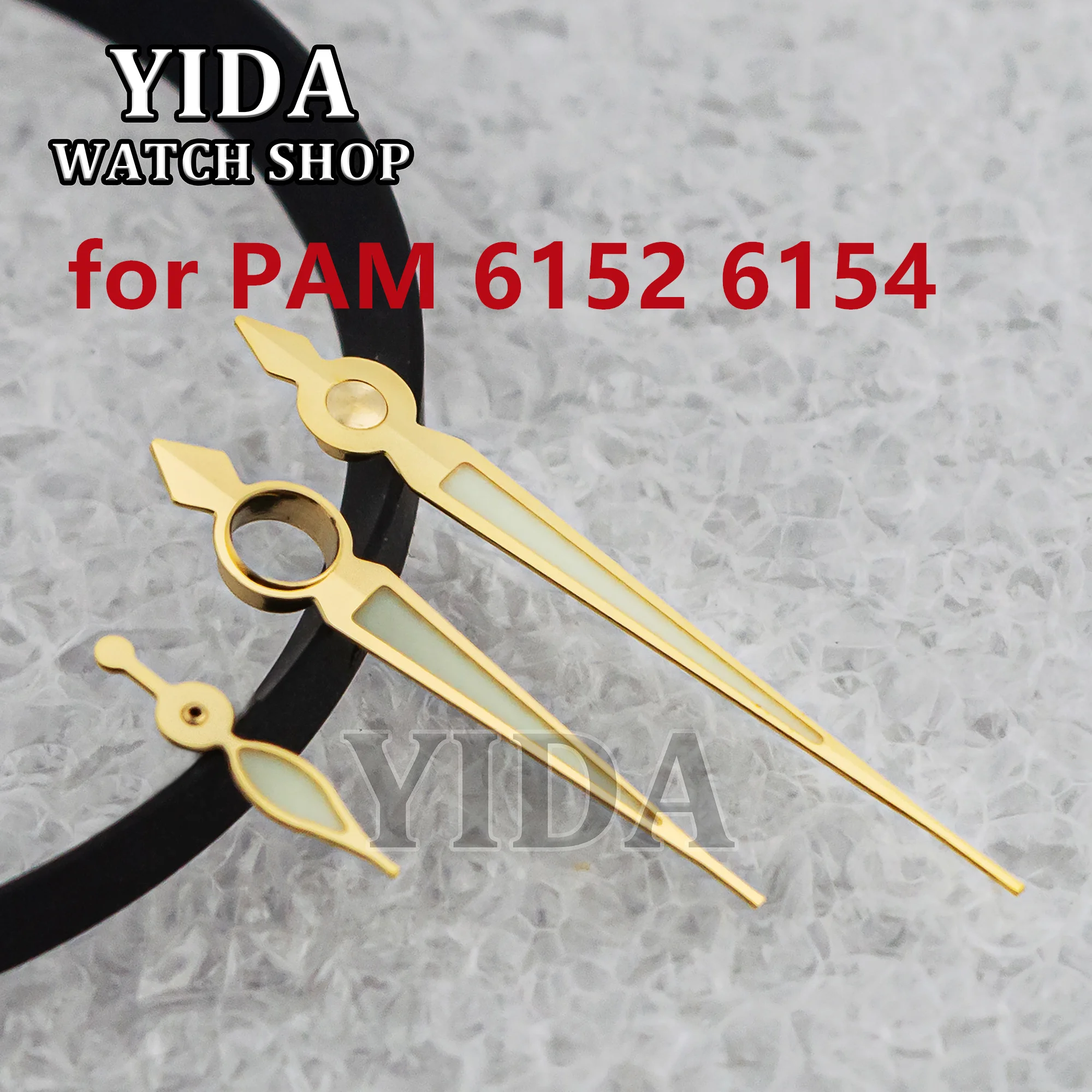 

Watch Hands For PAM 6154 Hands Needles Green Luminous Pointers fit ETA 6497/6498 ST3600 ST3620 Mechanical Movement Accessories