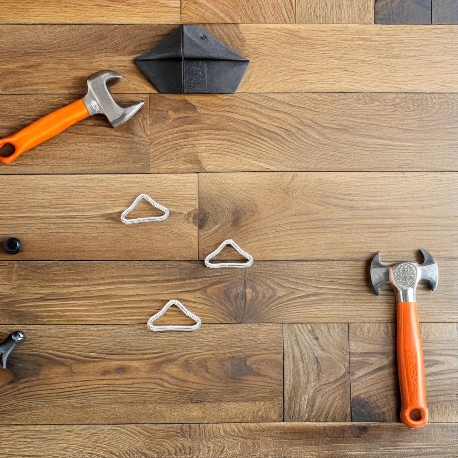 

60Pcs Trampoline Parts Triangle Ring Buckles Durable Replacement Rings Improve Play Trampoline Accessories