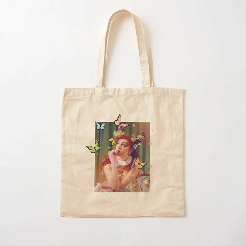 Chappell Roan Whimsical Portrait Tote Bag Portable shopping bag Lady bag