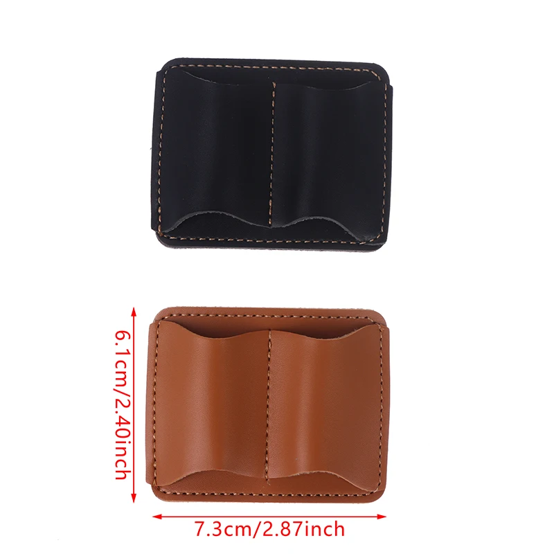 Leather Metal Clip Pen Holder Pen Ring Leather Journal 2 Pack Notebook Pencil Clip Metal Clip