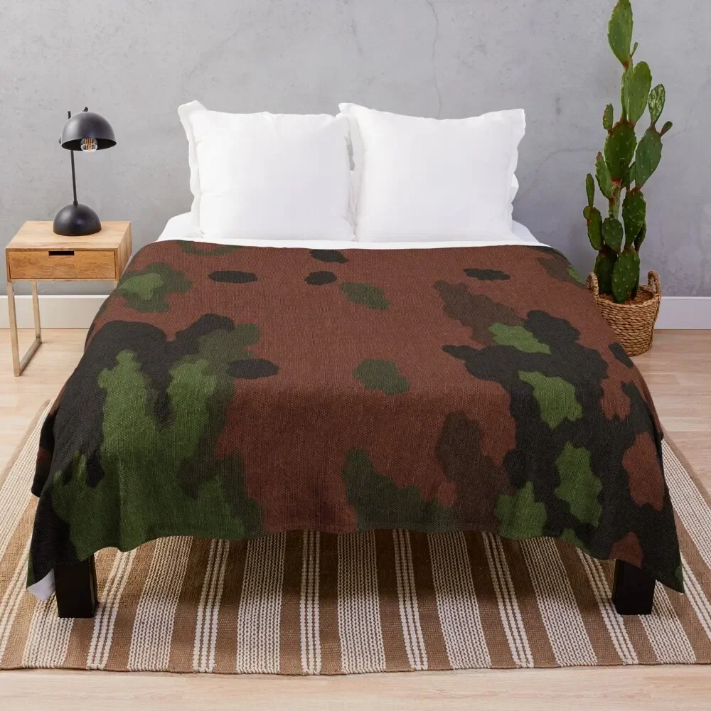 Eichenlaubmuster Spring SS dotted German ww2 camouflage Throw Blanket Stuffeds Decorative Sofas for winter Blankets