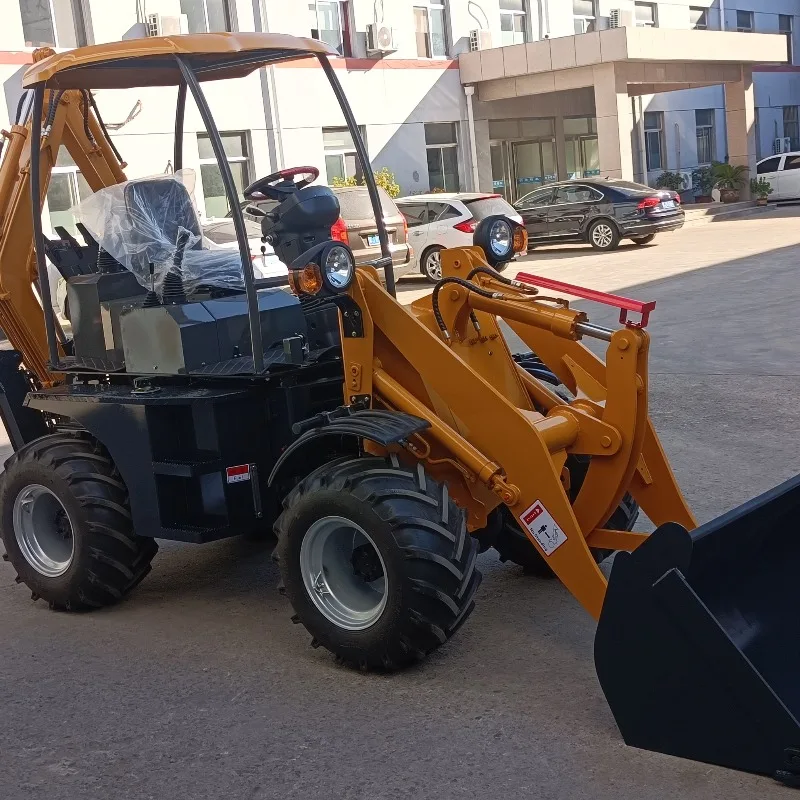 Stable And Durable Dual-Purpose Front Loader Beautiful And Practical Time And Labor Saving Backhoe Loader
